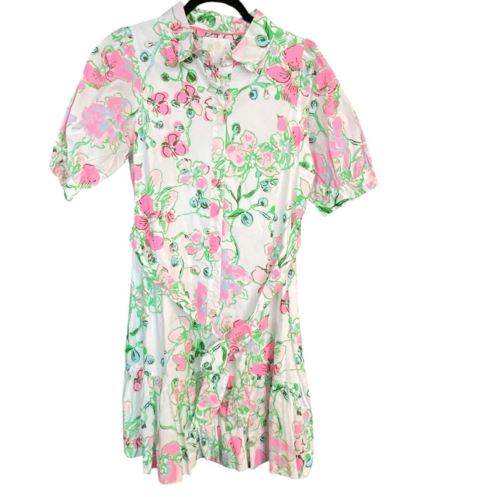 L16 Lilly Pulitzer Sashria Dress In Multi Oversized Orchids On The Avenue